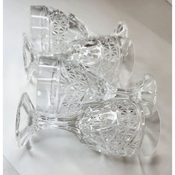 Vintage Set Of 4 Crystal d'Adriana LUNA 6 inch Water Goblets/Wine Glasses - Picture 16 of 16